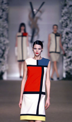 Robe Mondrian : Défilé Haute Couture Automne-Hiver 1965, Yves Saint Laurent