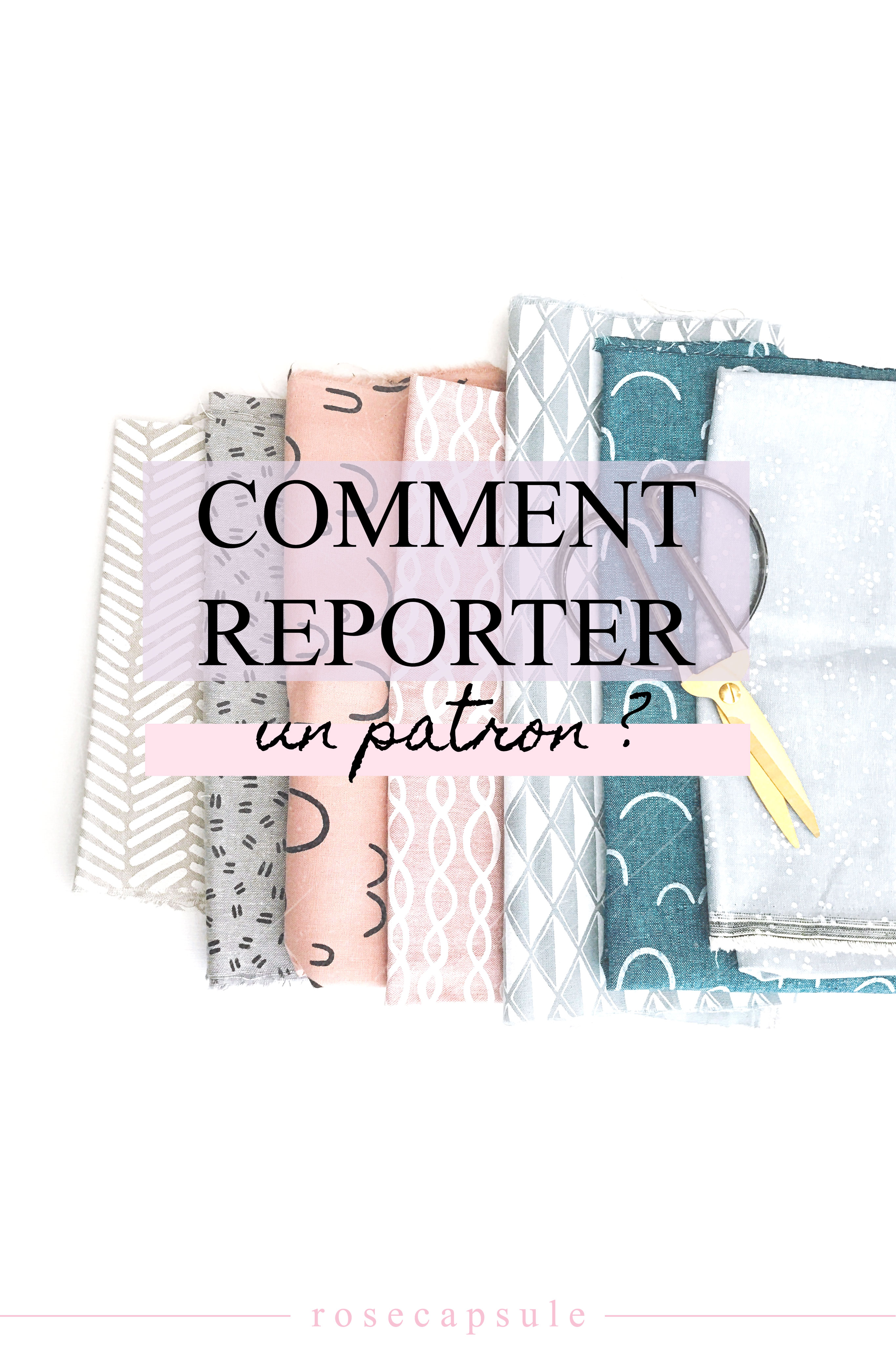 Comment reporter un patron ? #couture #couturefacile #patron