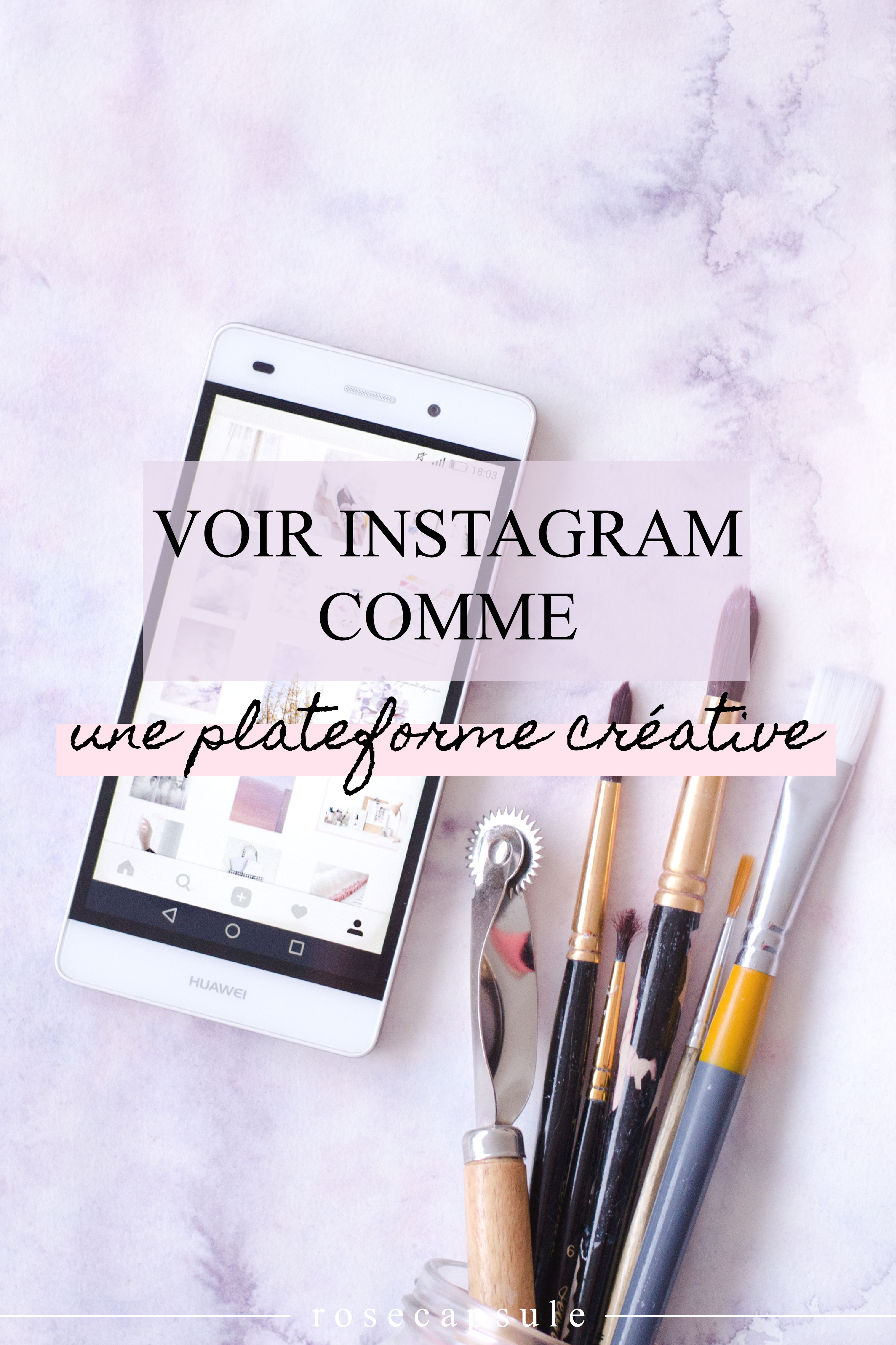 Voir Instagram comme une plateforme créative