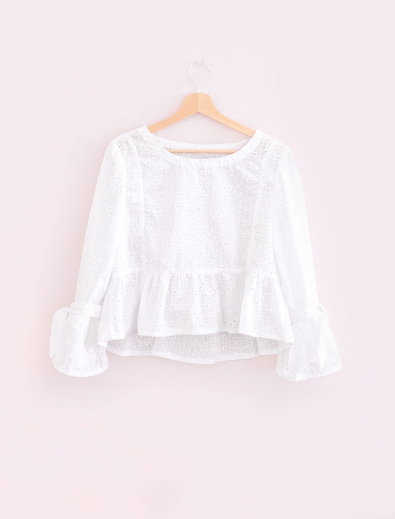 Blouse en broderie anglaise