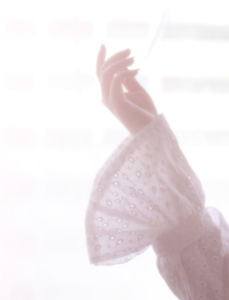 Blouse en broderie anglaise