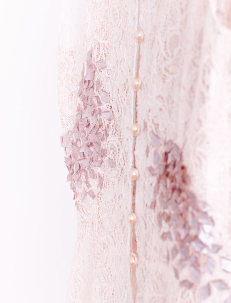 Robe sirène en dentelle