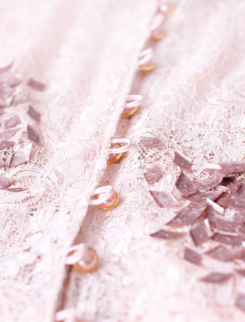 Robe sirène en dentelle