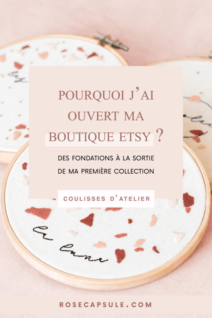 Atelier Arlie : Pourquoi j'ai ouvert ma boutique Etsy ?