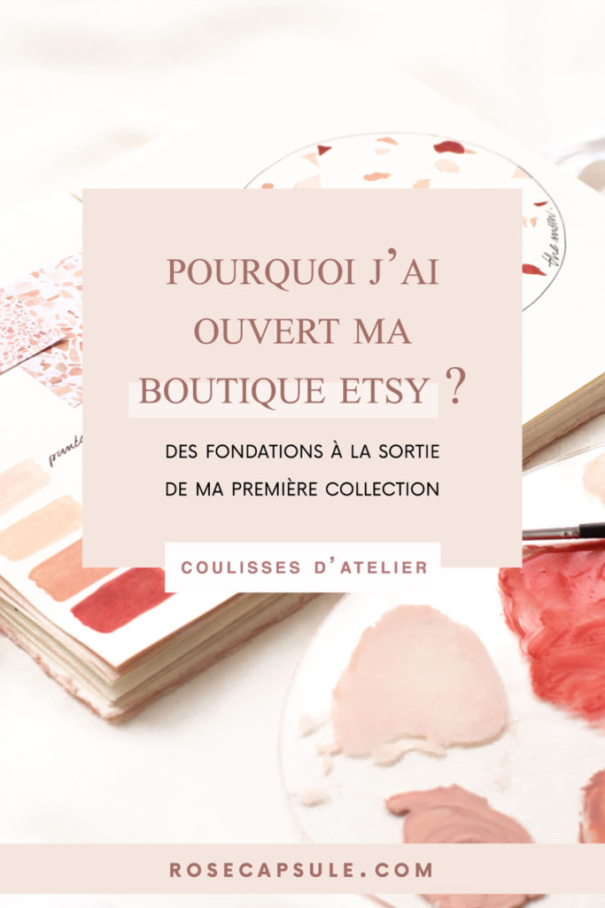 Atelier Arlie : Pourquoi j'ai ouvert ma boutique Etsy ?